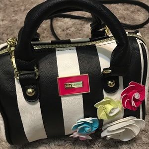 Betsey Johnson striped crossbody